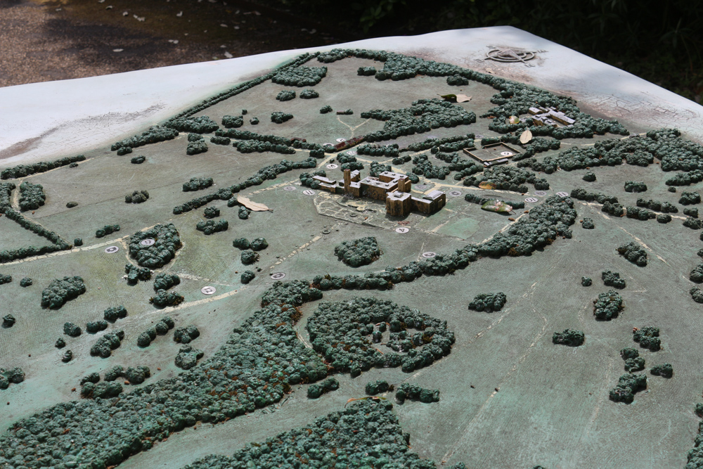 Overview model of the royal estate