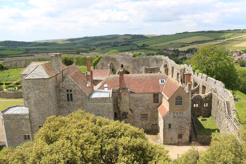 View from the keep over Carisbook Castle
