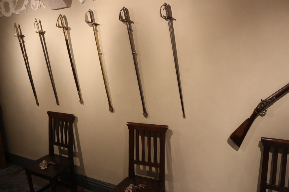 Small weapons collection in St Michael's Mount castle