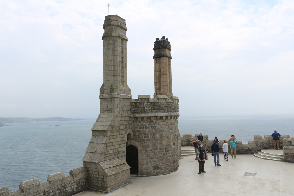 Terrasse auf der Seeseite der Burg von St. Michael's Mount