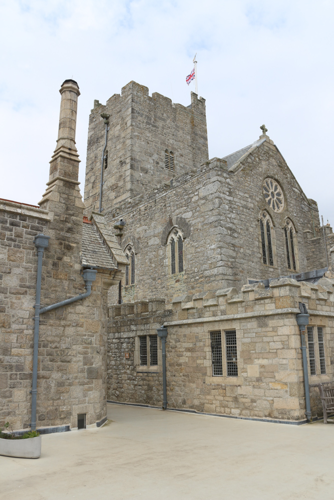 Terrace on the sea side of St Michael's Mount castle