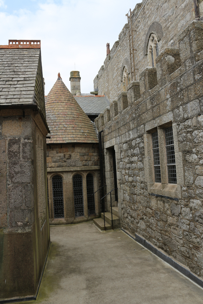 Terrasse auf der Seeseite der Burg von St. Michael's Mount