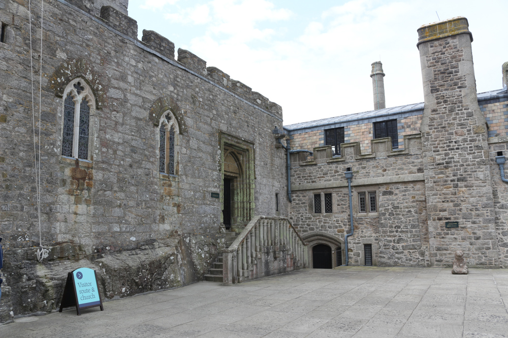 Terrace on the bay side of St Michael's Mount castle