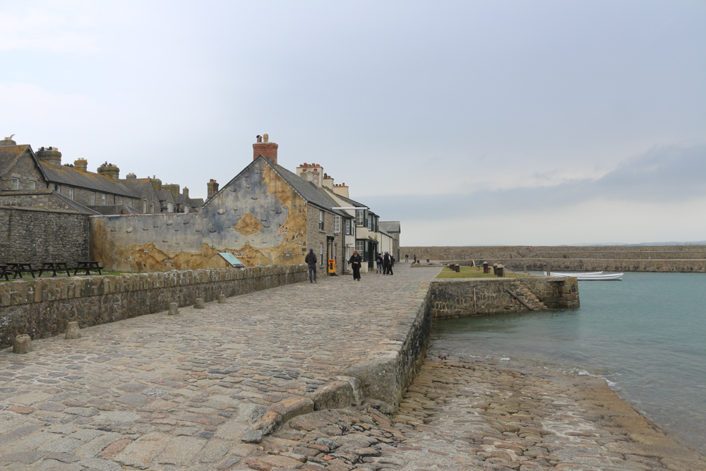 Island harbor of St Michael's Mount