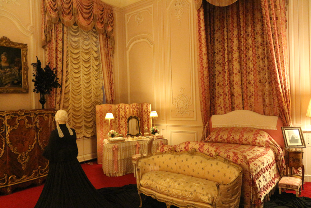 State Bedroom where Queen Victoria took a nap during her visit to Waddesdon Manor House in May 1890