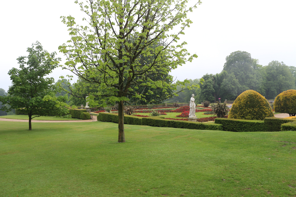 Die dem Park zugewandte Seite des Waddesdon Manor House