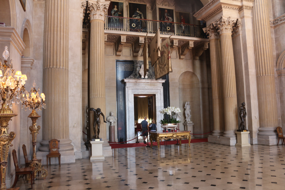 Large entrance hall of Blenheim Palace