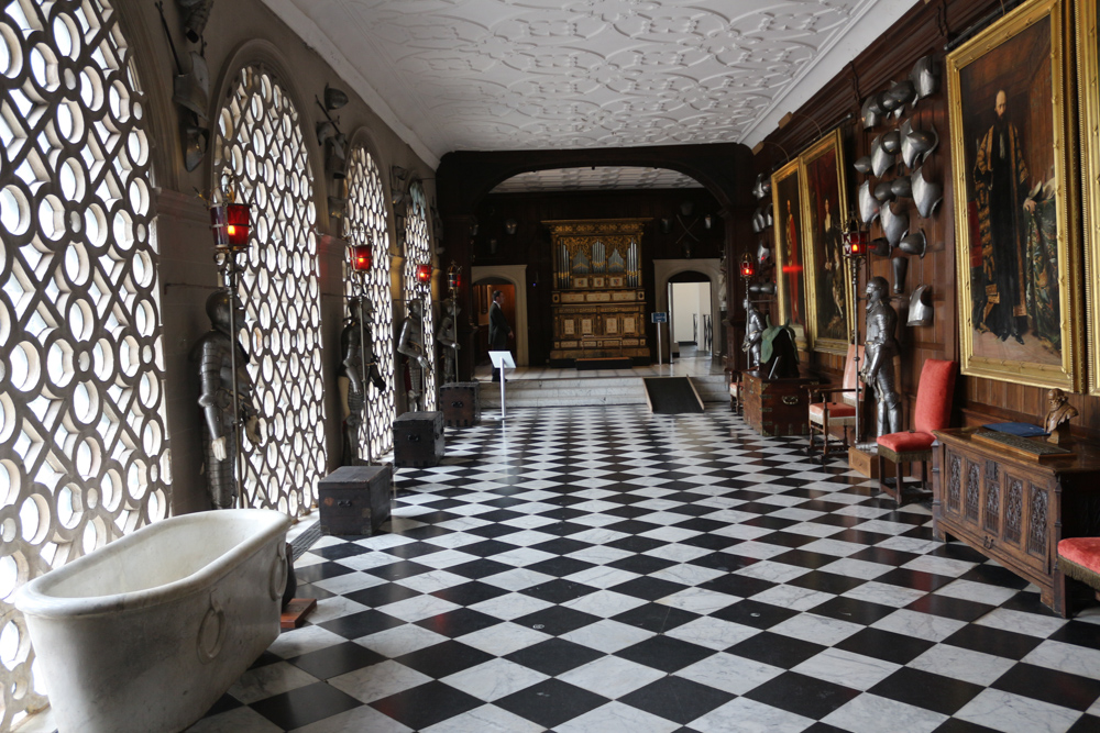 The Armoury on the ground floor of Hatfield House