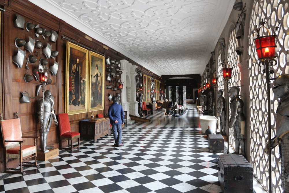 The Armoury on the ground floor of Hatfield House