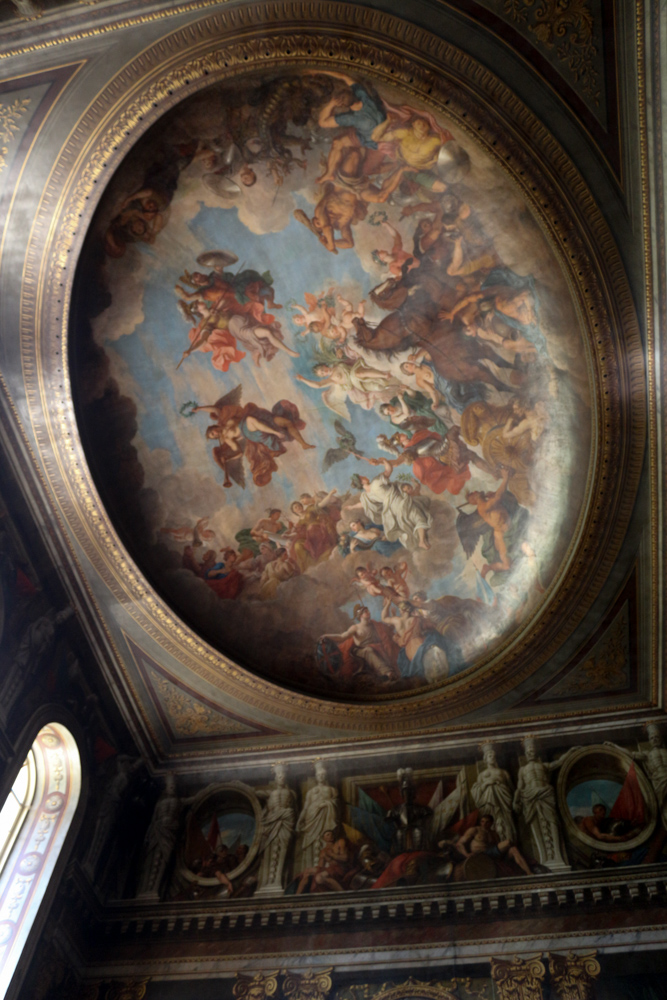 Fresco above the saloon or great dining room of Blenheim Palace