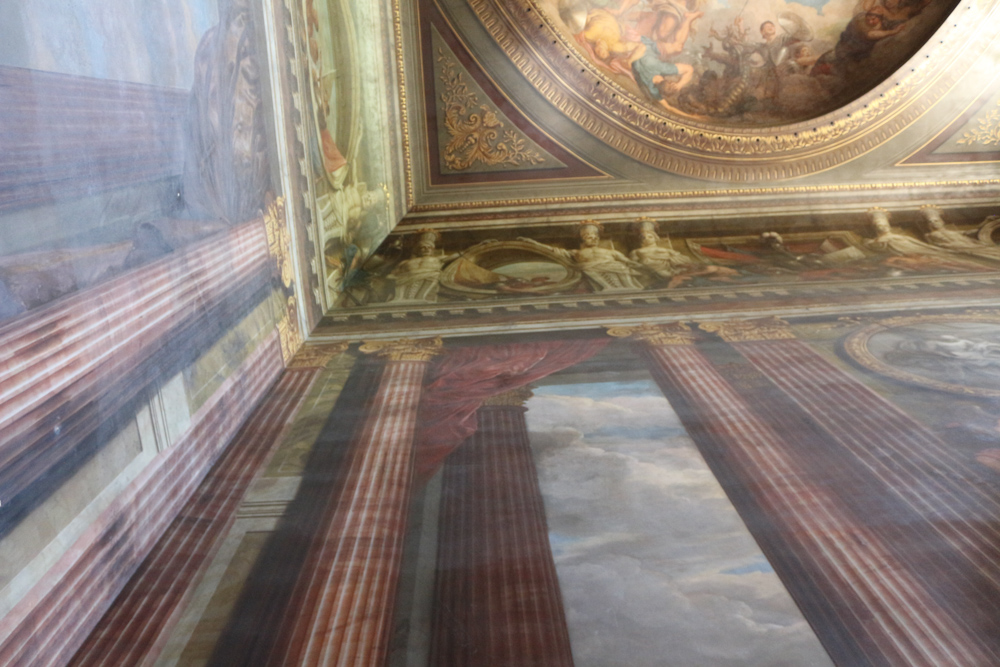 Fresco above the saloon or great dining room of Blenheim Palace