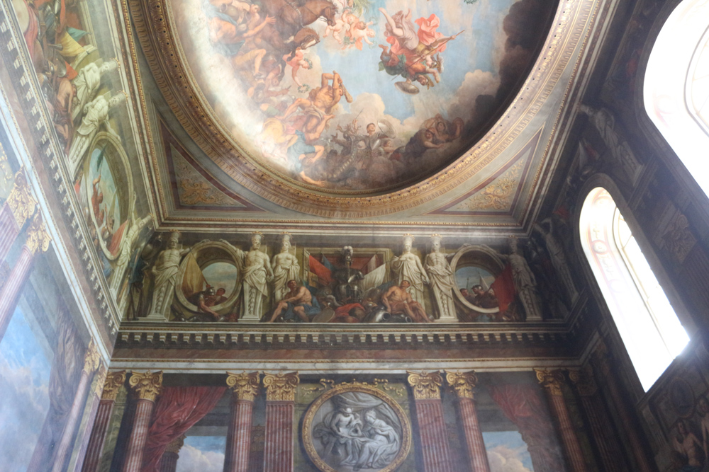 Fresco above the saloon or great dining room of Blenheim Palace