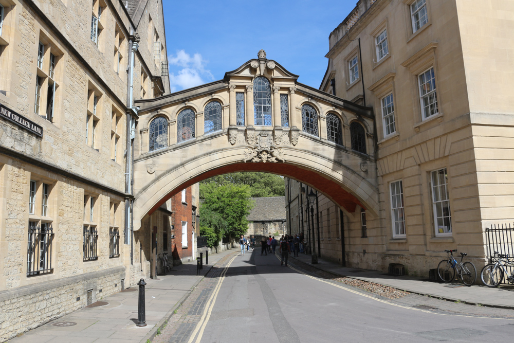 Die Seufzerbrücke neben dem Hertford College