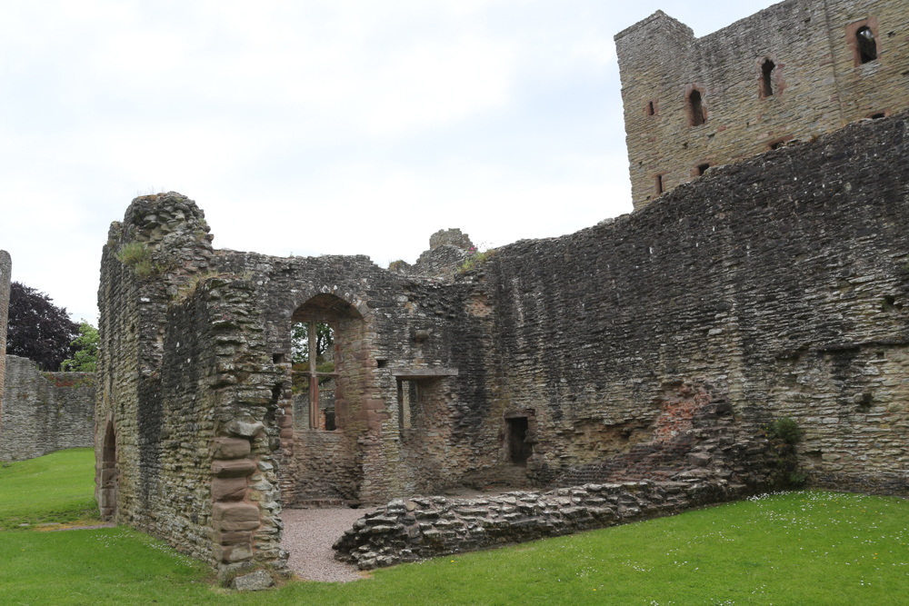 Die Ruinen der Hauptgebäude der Burg Ludlow