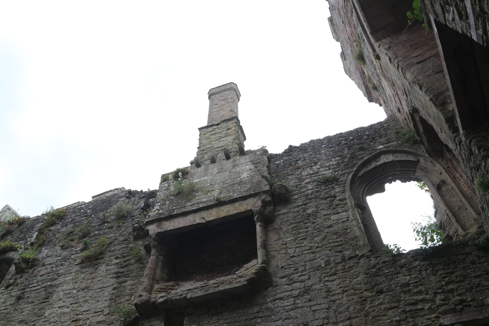 Die Ruinen der Hauptgebäude der Burg Ludlow