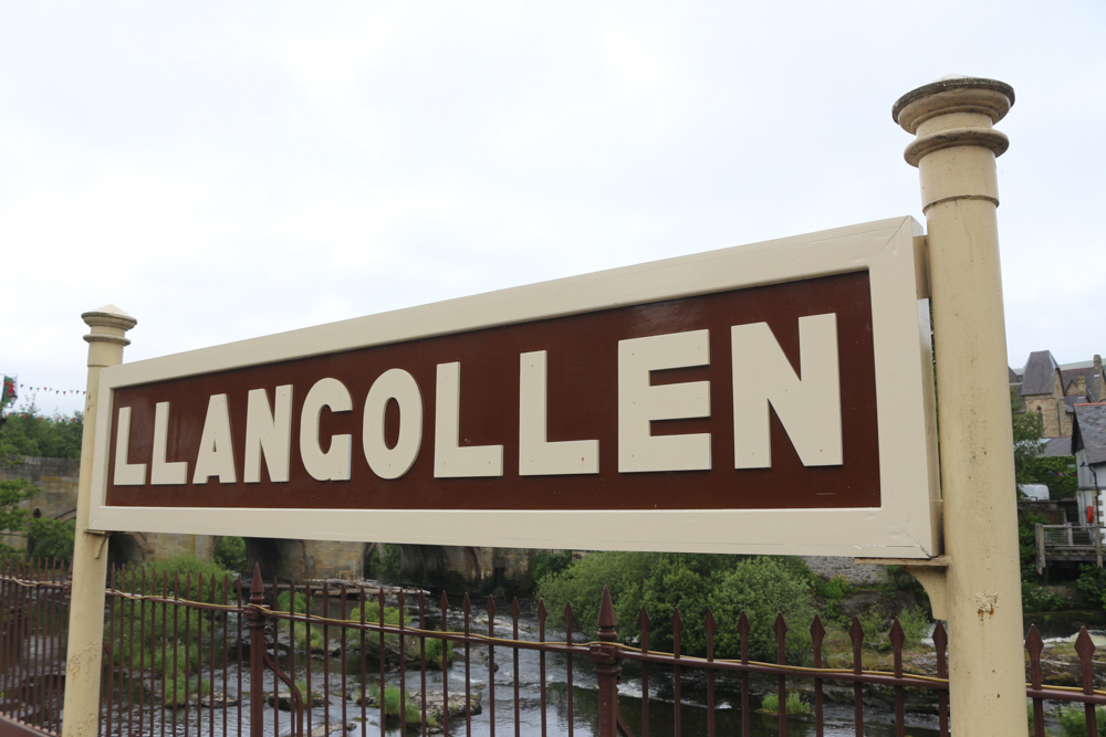 Station sign of Llangollen Railway station