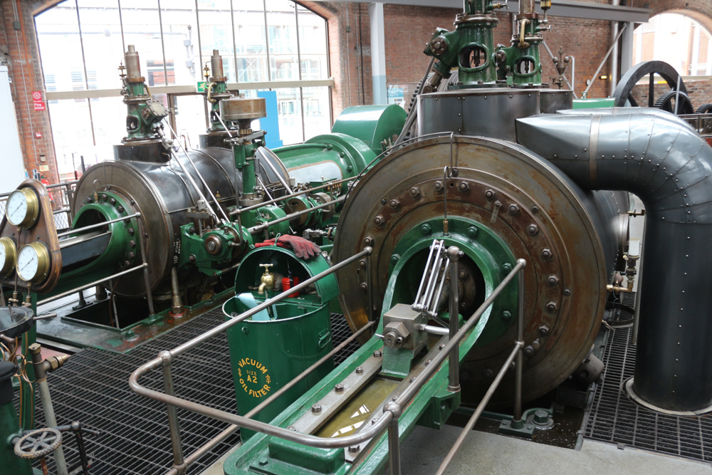 Steam engine in the Manchester Museum of Science and Industry