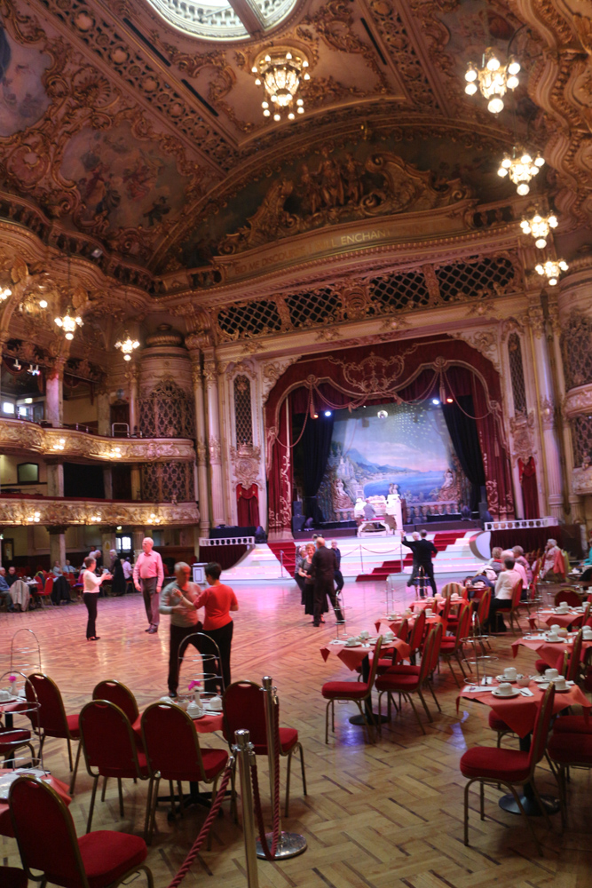 Dance floor in the Blackpool Tower Ballroom