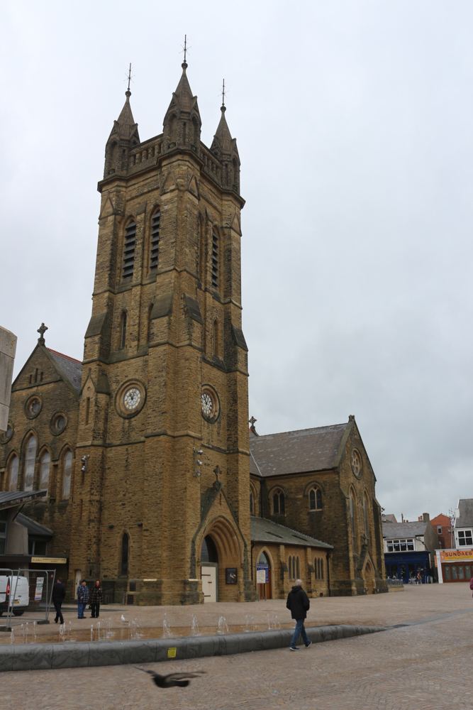 Pedestrian precinct of Blackpool downtown