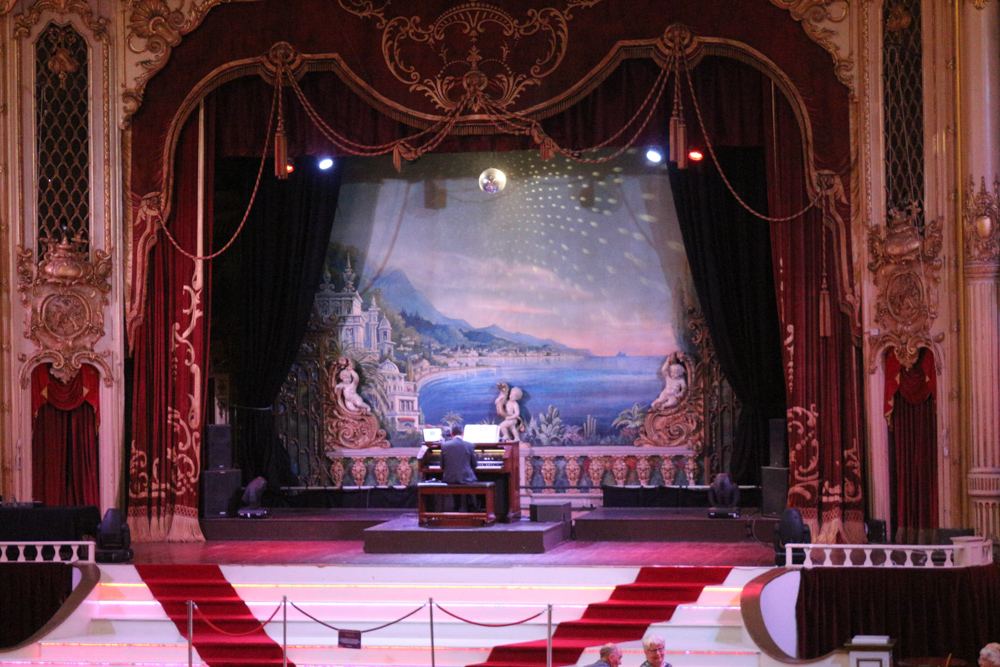 The Blackpool Tower Ballroom - the glitter and gold baroque ball room under the replica of the Eiffel Tower