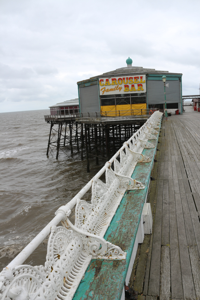 Crumbling attractions on the Blackpool North Pier