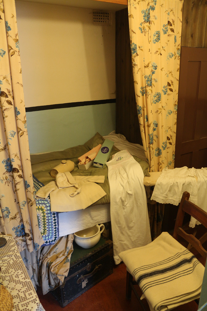 Example workers apartment in the living quarters of the New Lanark factory