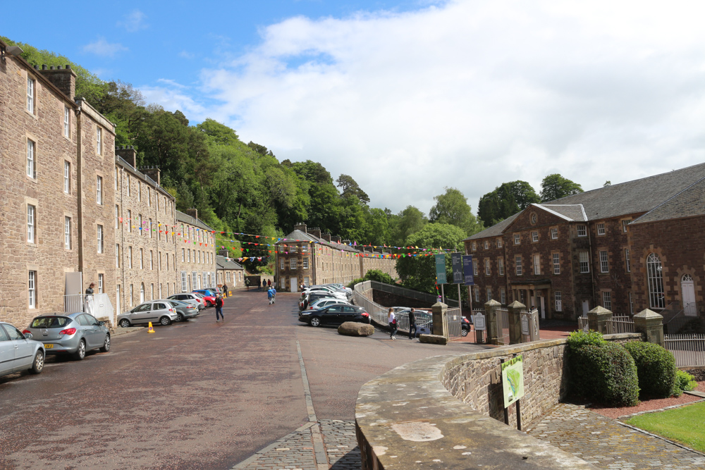 Living quarters for the workers and their families of New Lanark