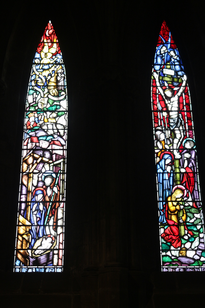 Glasfenster in der Kathedrale von Glasgow