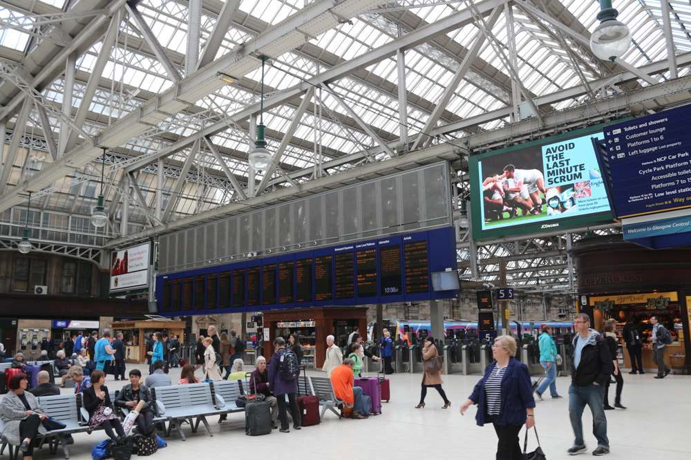 Der Bahnhof Glasgow Central