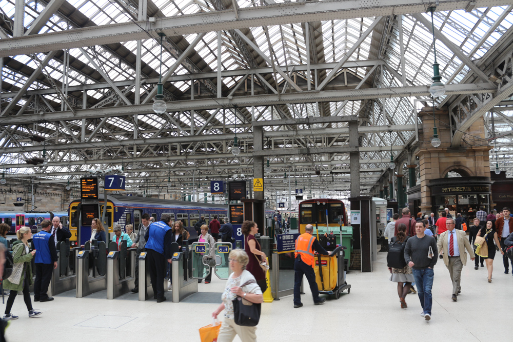 Der Bahnhof Glasgow Central