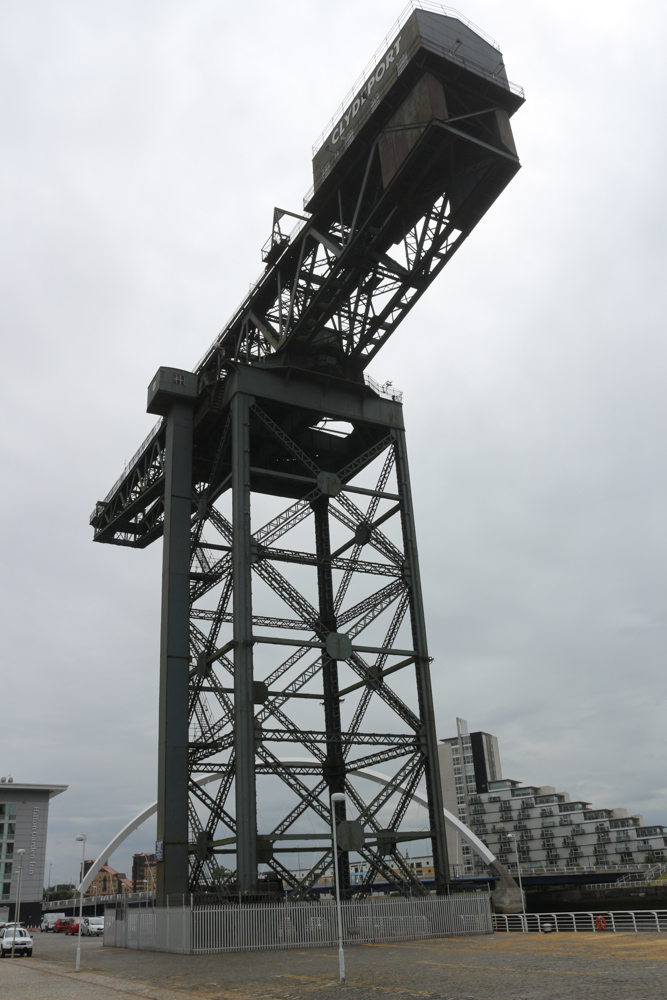 Walkway in Glasgow along the River Clyde