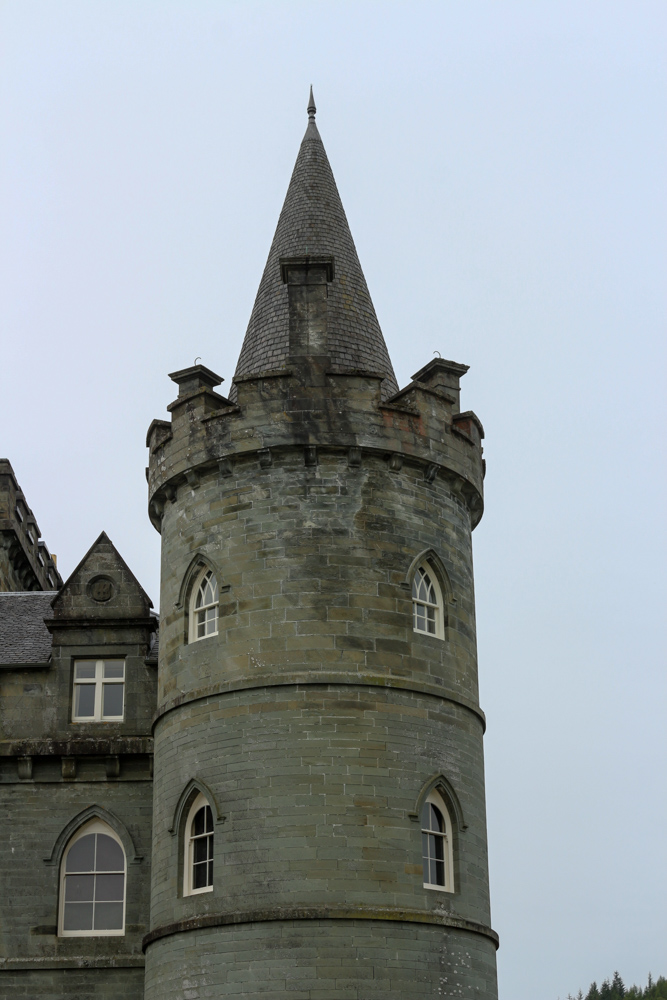 Einer der äußeren Türme des Inveraray Castle