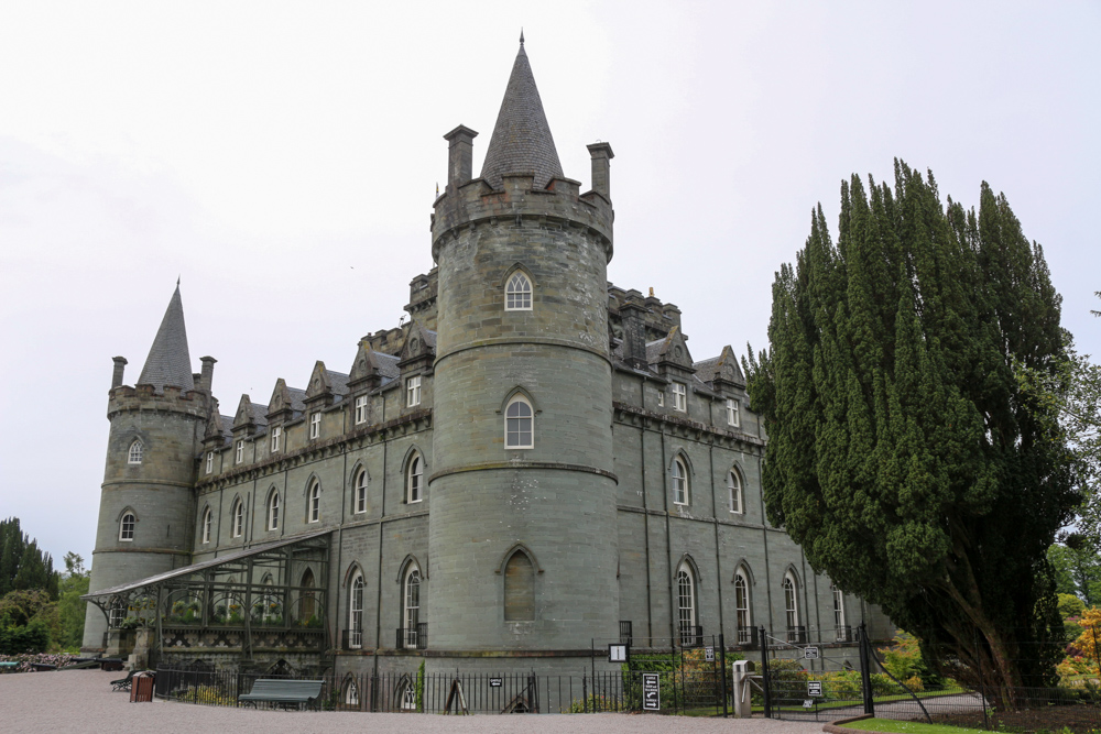 Main entrance to Inveraray Castle