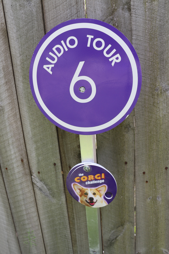 There is an audio guide (can be downloaded to the mobile phone) and the "Corgi Challenge"