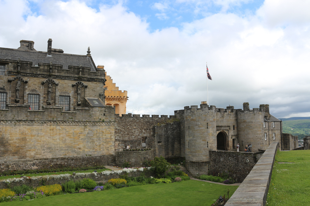 Queen Anne Garden between the outer walls an the royal palace