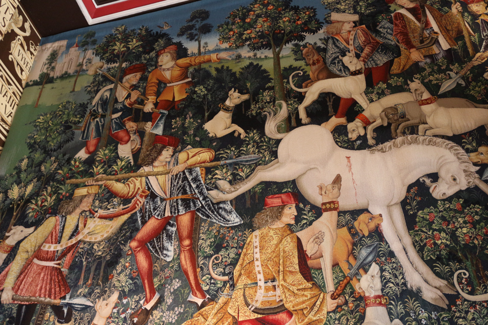 Reconstruction of Unicorn Tapestries in the Royal apartments of Stirling Castle