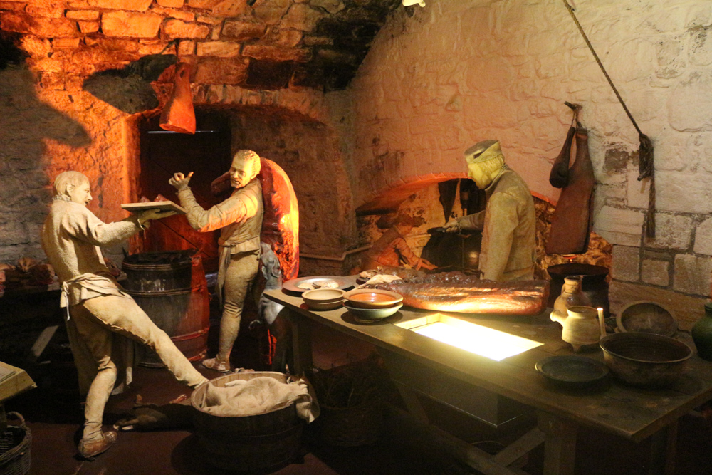 Reconstructed scene in the Great Kitchens of Stirling Castle