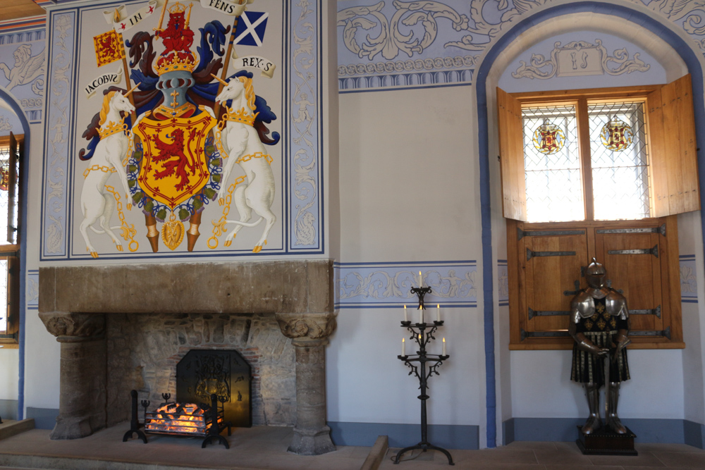 Fireplace in the royal apartments of Stirling Castle