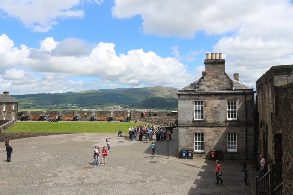 Die äußere Einfriedung und Grand Battery des Stirling Castle
