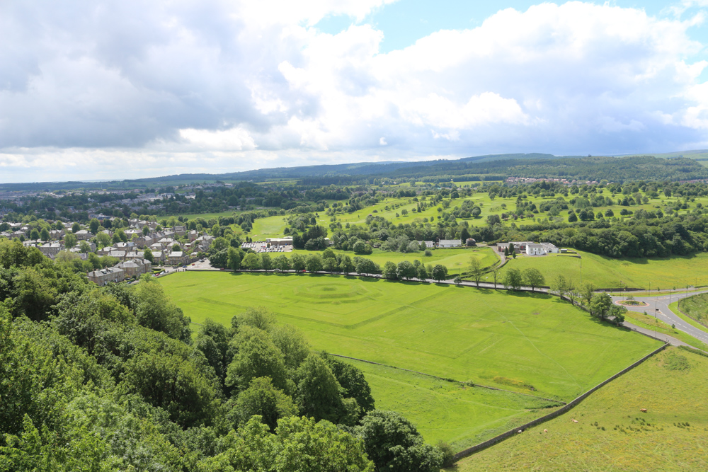 View from the Ladies' Lookout of Stirling Castle over the Stirling battlefield