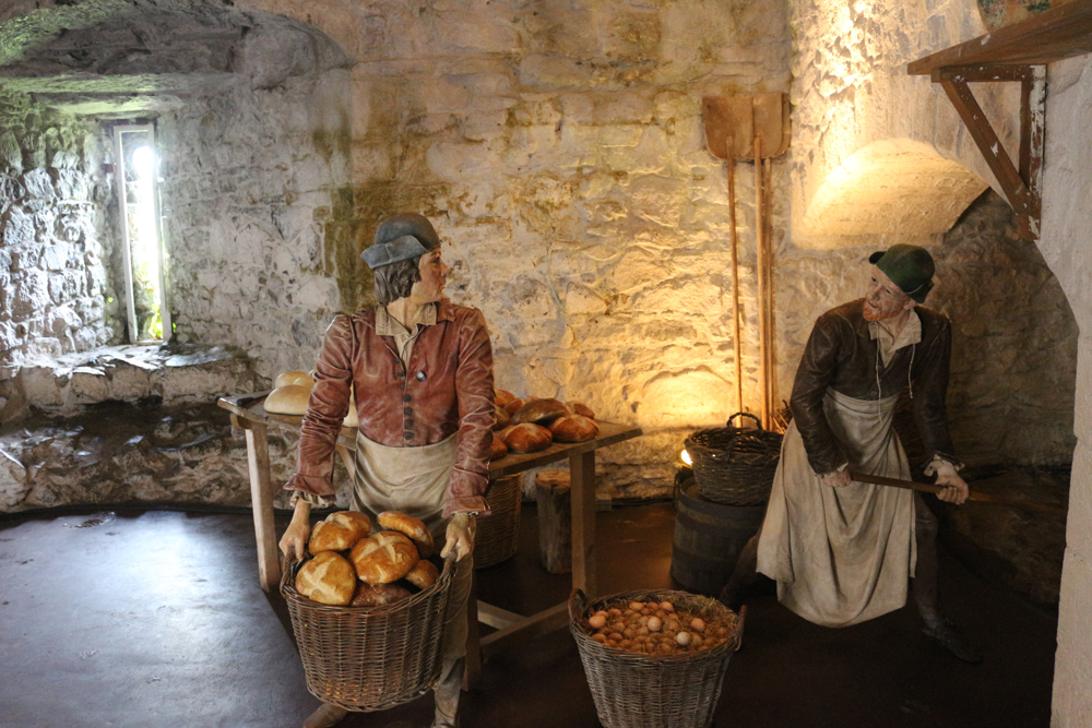 Rekonstruierte Szene in den Großen Küchen des Stirling Castle