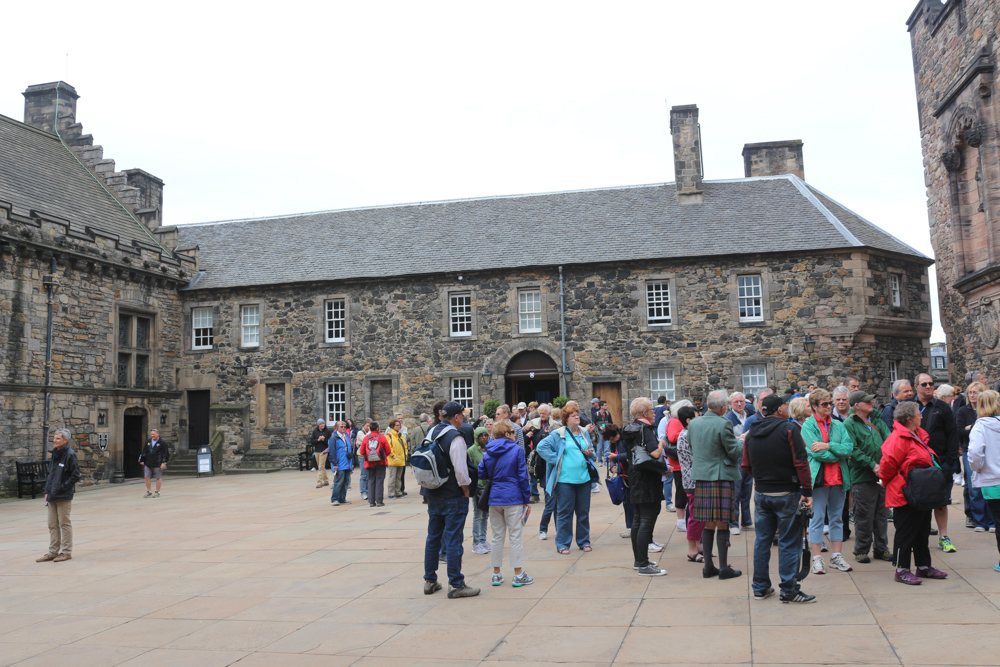 Inner courtyard of the Royal Palace of Edinburgh Castle