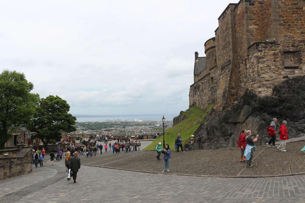 Walkway up to the Foog's Gate of Edinburgh Castle