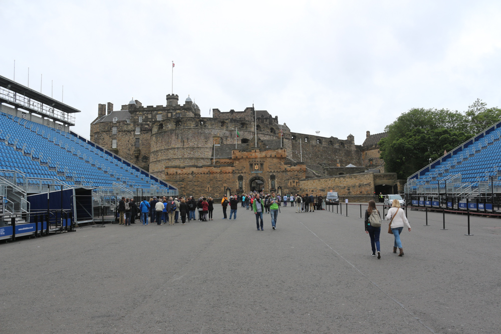 Stadium for the The Royal Edinburgh Military Tattoo on the esplanade of Edinburgh Castle