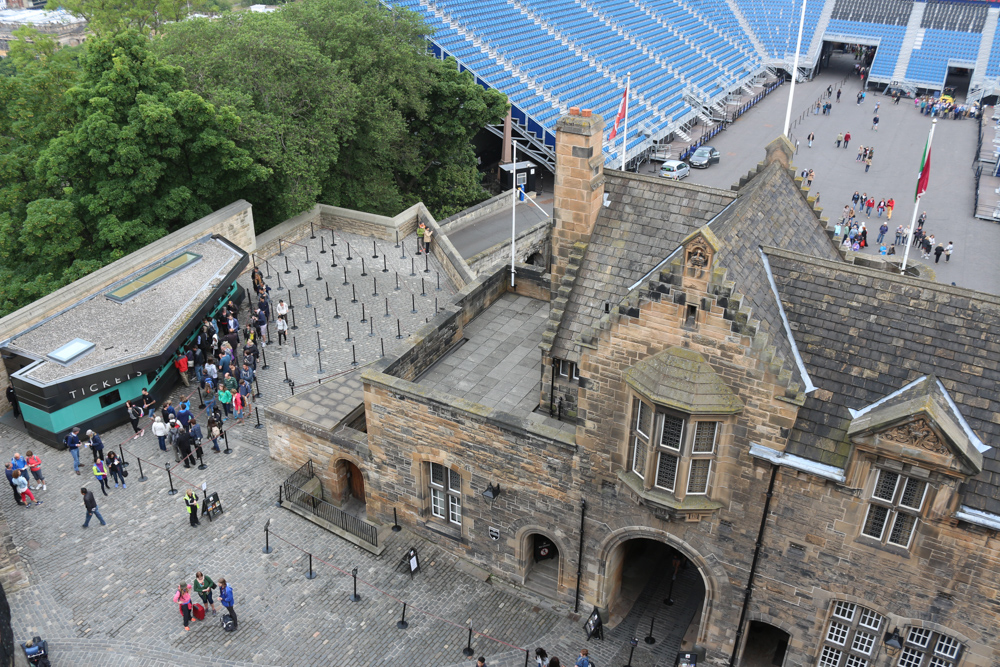 Entrance and ticket sales of Edinburgh Castle