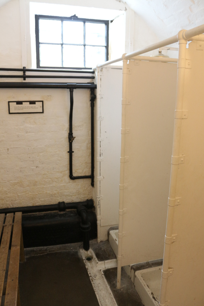 Newer military prison below the royal palace of Edinburgh Castle