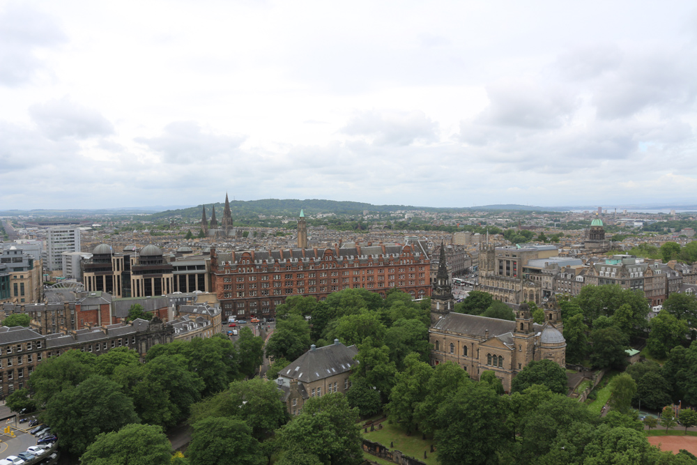 View from Edinburgh Castle over the city