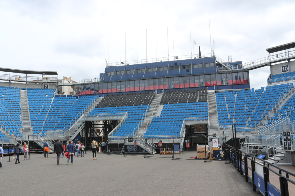 Royal Tattoo stadium on the esplanade before Edinburgh Castle