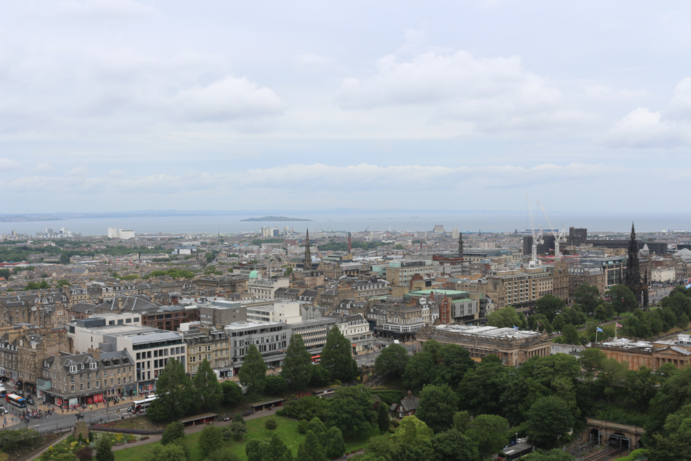 Blick vom Edinburgh Castle über die Stadt