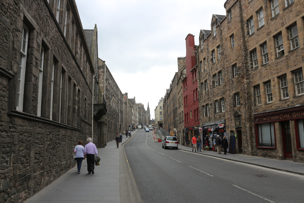 Straße in Edinburgh